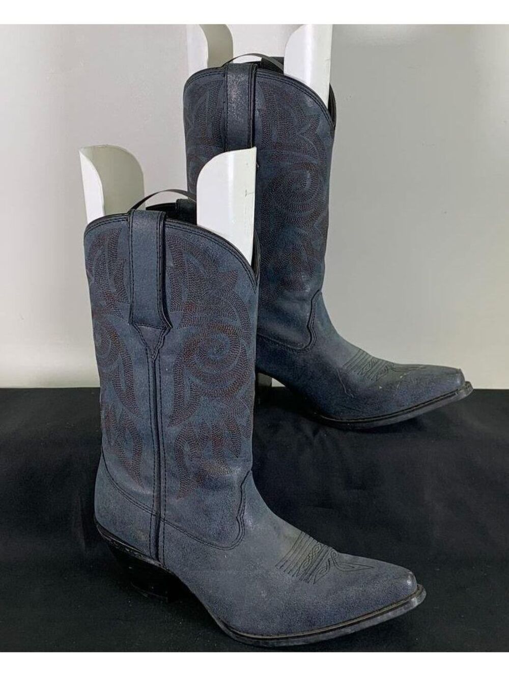 Dan Post Blue Premium Leather Western Cowboy Boots Pointed Toe Men's Size 10